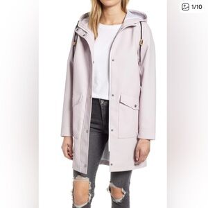Signature by Levi Strauss light pink raincoat with hood